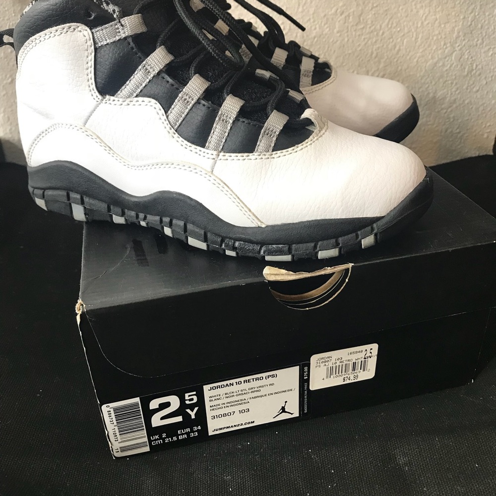 Jordan 10 steels size 2.5